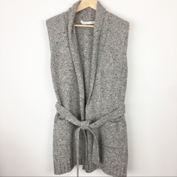 Athleta Sweaters - Athleta sleeveless long cardigan tie waist small